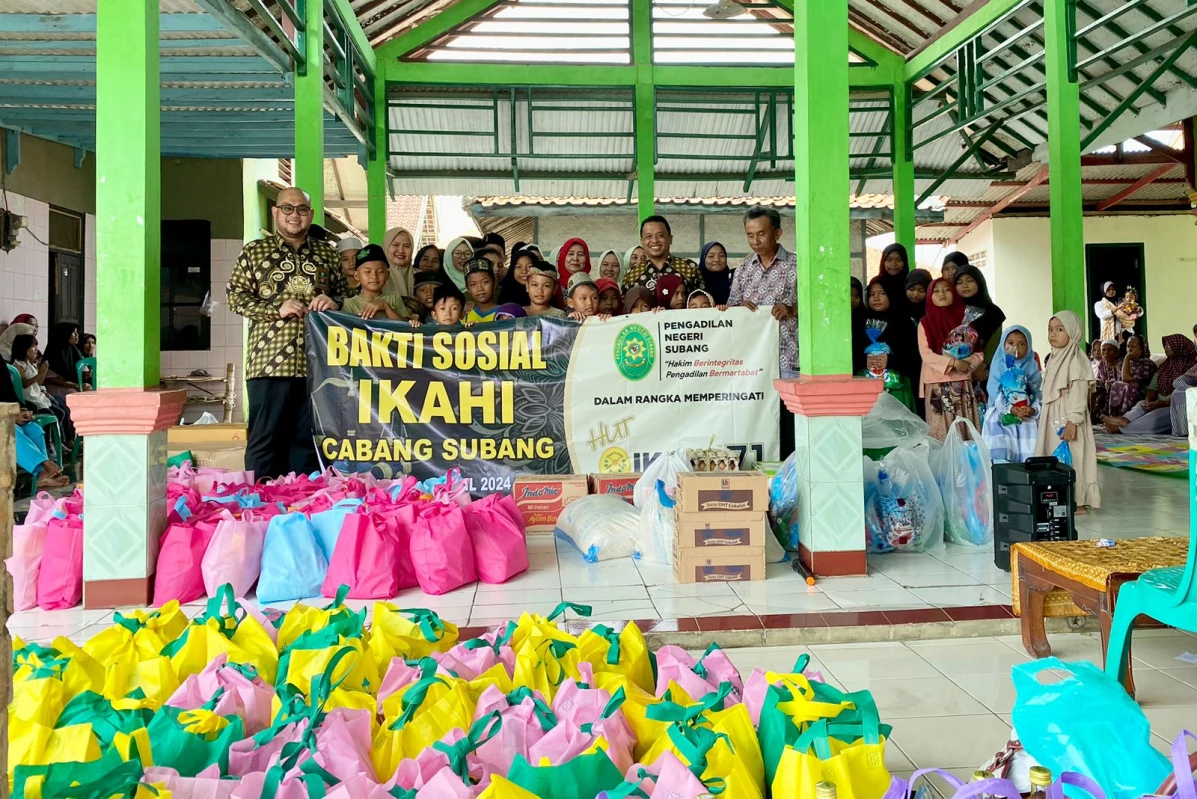 Kegiatan Bakti Sosial IKAHI Cabang Subang pada Rabu 03 April 2024.