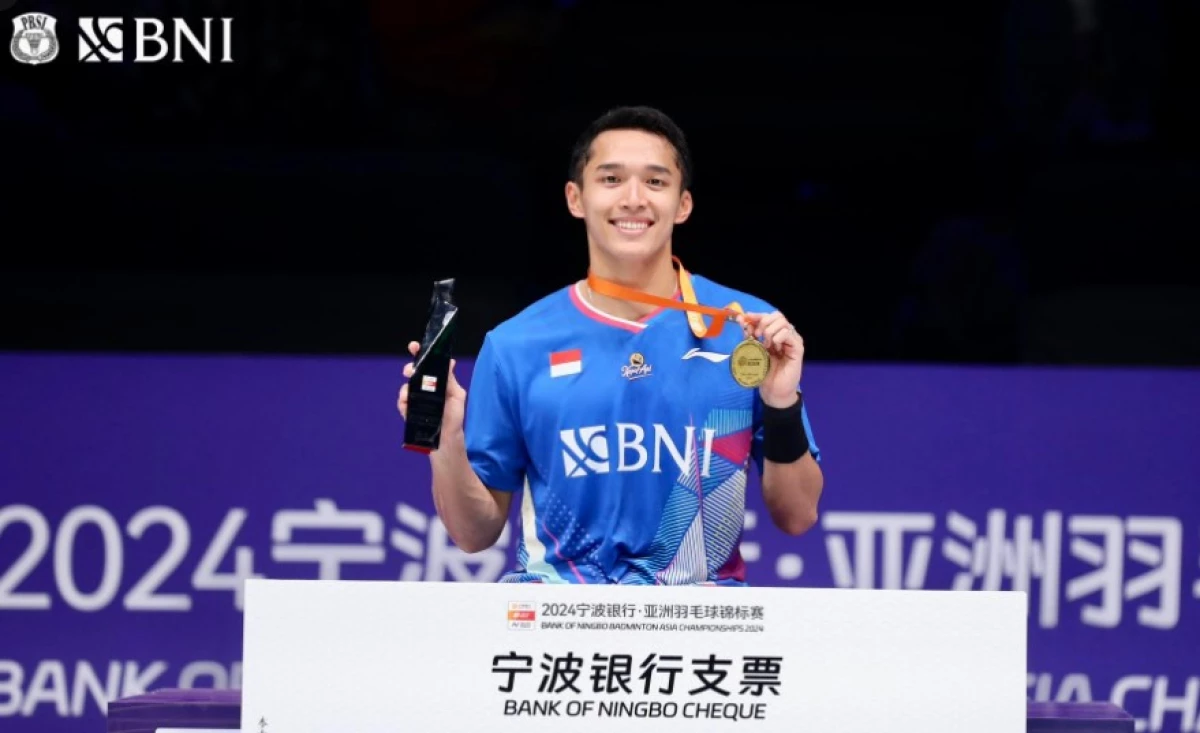 Usai All England 2024, Jonatan Christie Raih Juara Badminton Asia Championships 2024