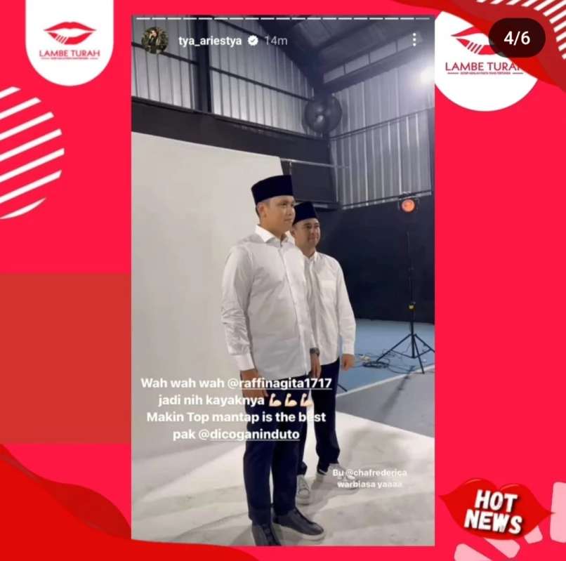 HOT News Raffi Ahmad Maju Pilgub Jateng 2024? (Sumber Foto akun Instagram @Lambe_Turah)