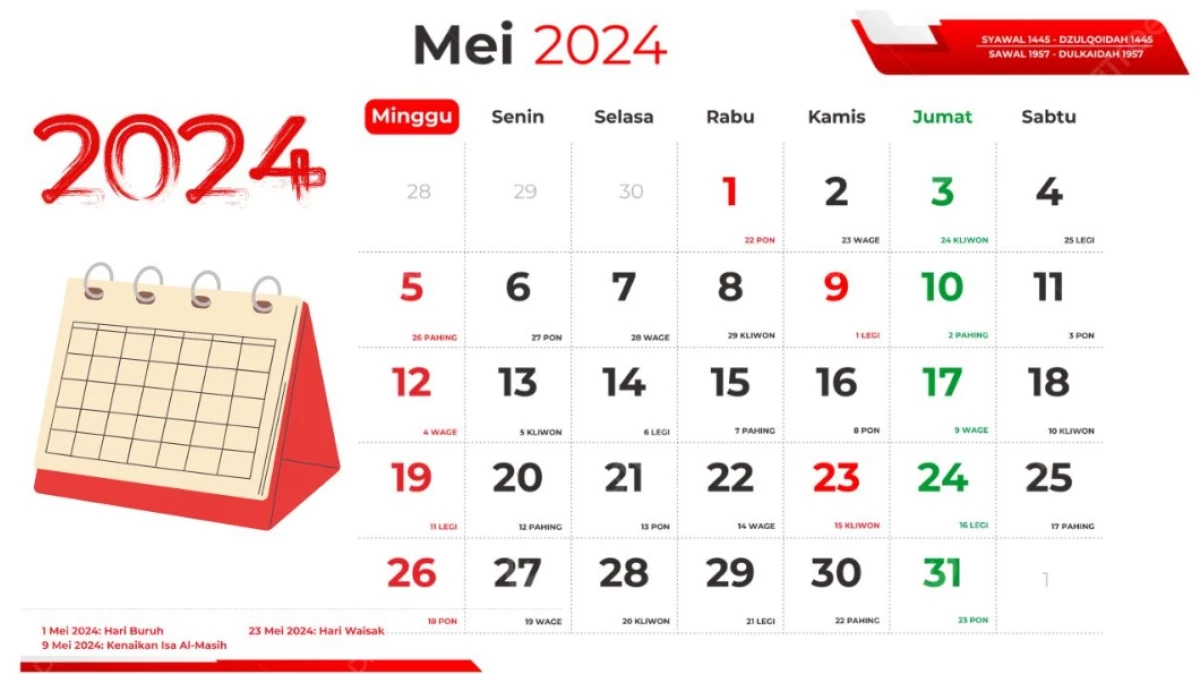 Tanggal Merah di Bulan Mei 2024