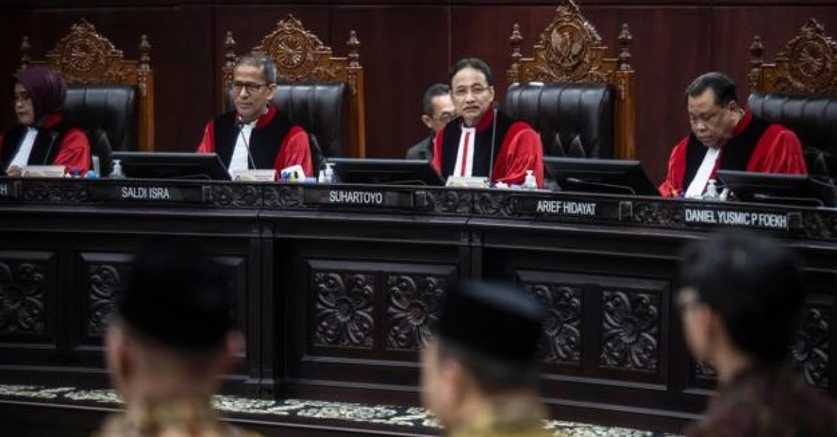 Kesimpulan Pihak Terkait dalam Sidang Sengketa Pilpres 2024. (Sumber Foto: BBC)