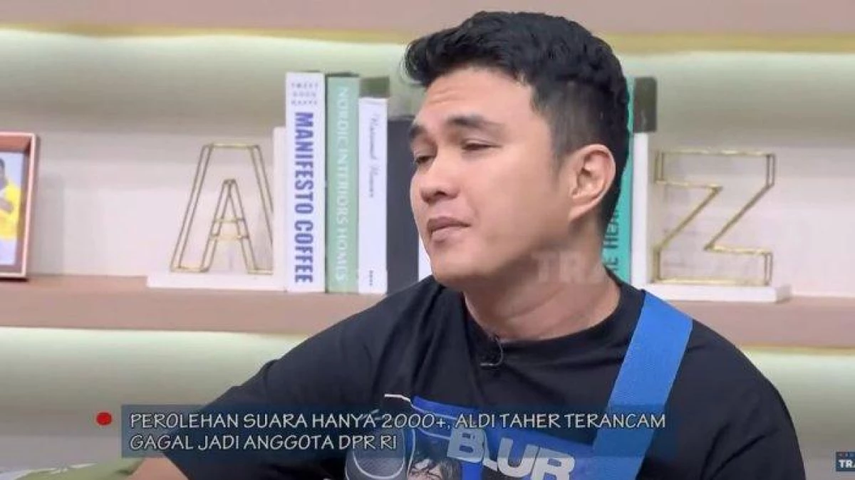 Aldi Taher Ungkap Penyesalan Usai Gagal Lolos Sebagai Anggota Legislatif. (Sumber Foto Acara di Trans7)