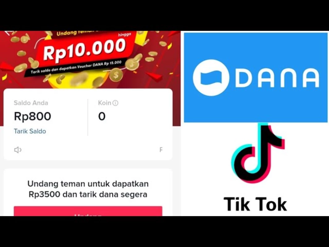 Cara Tarik Koin Tiktok Jadi Saldo DANA dan OVO, Cek Di Sini!