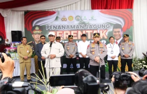 Penanaman 1 Juta Jagung Serentak di Subang bersama Mentan dan Kapolri