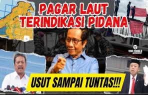 Pagar Laut Tangerang Bersertifikat, Kok Bisa Resmi di Laut? (Sumber Foto Youtube Mahfud MD)