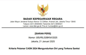 Ini Kriteria Peserta CPNS 2024 yang Terkena Sanksi Jika Mundur Usai Lulus, Jangan Sampai Salah Langkah!