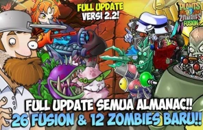 Update Plants vs Zombies Fusion 2.2 untuk PC dan Android